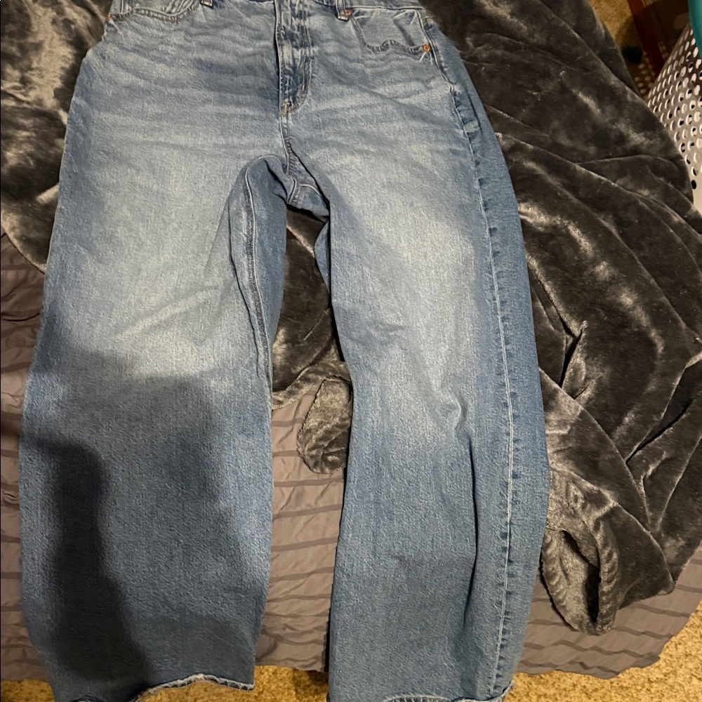 American Eagle Blue Straight Leg Jeans